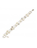 Chimento Bracelet - Three-Strand Armillas in 18K Yellow Gold with Mother-of-Pearl - 19 cm - 0