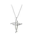 Chimento Necklace - Tradition Diamond Crosses in 18K White Gold - 45 cm - 0