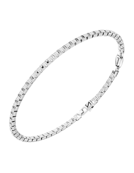 Zancan Bracelet - Insignia 925 - Chain-925% Rhodium-plated Sterling Silver-ESB251
