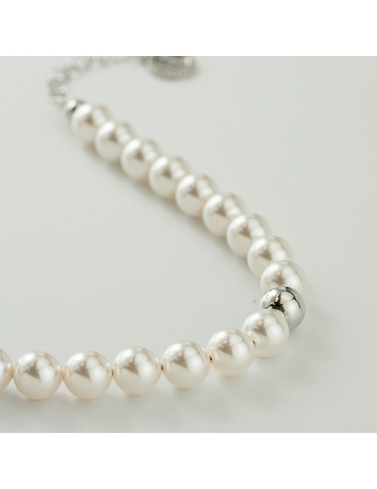 Bottega Boccadamo Bracelet - Pearl - 925% Silver - Pearls 6mm -BBR131