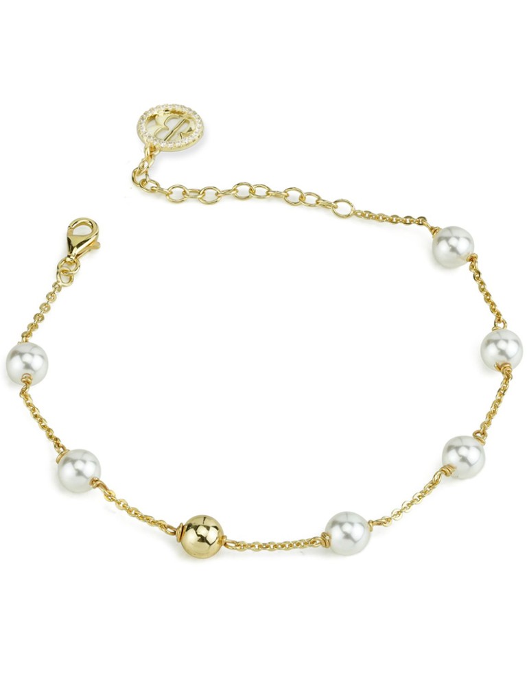 Bracciale Bottega Boccadamo - Argento 925% Dorato -Boule-Perle-BBR133D