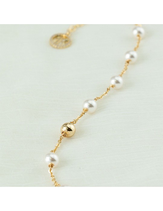 Bracciale Bottega Boccadamo - Argento 925% Dorato -Boule-Perle-BBR133D