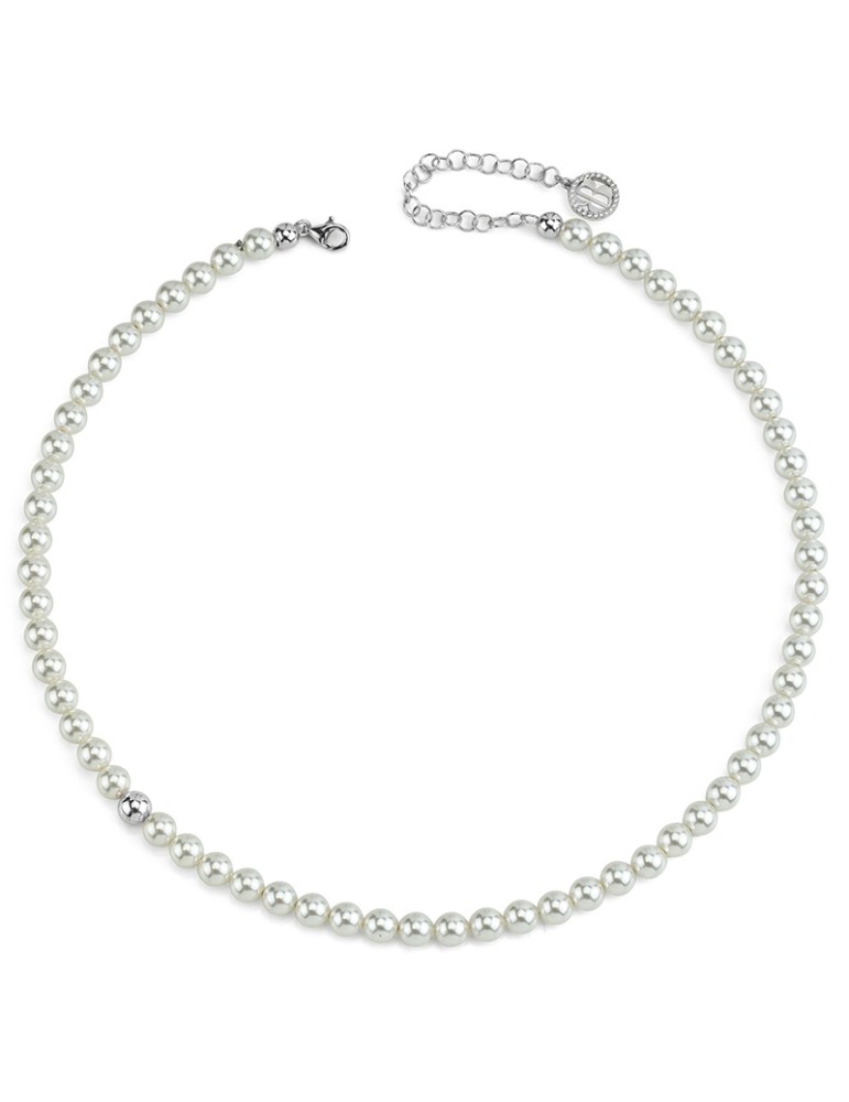 Bottega Boccadamo Necklace - 925% Silver - Boule - Pearls 6 mm - BGR140