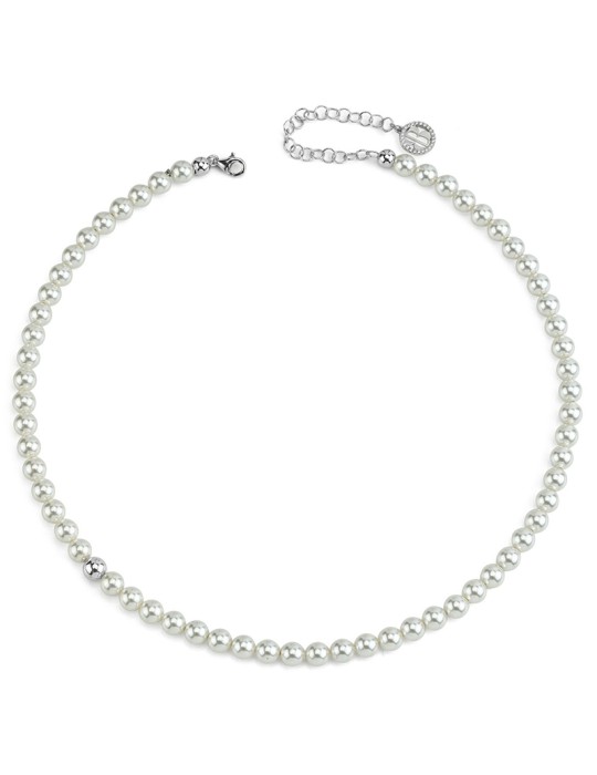 Bottega Boccadamo Necklace - 925% Silver - Boule - Pearls 6 mm - BGR140
