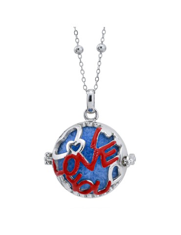 Boccadamo Necklace - Pendant - 925% Silver - Opening Case -BTGR16