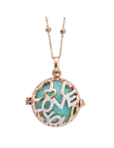 Boccadamo Necklace - 925% Pink Silver - Openable Chest - BTGR18