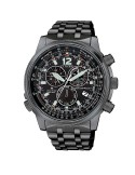 Citizen Watch - Radio Controlled Chrono Pilot Steel 45mm Black - 0