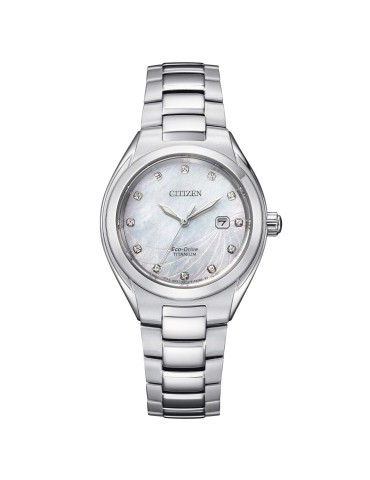 Orologio Citizen - Super Titanio Eco Drive 31mm Madreperla con Diamanti Naturali - 0