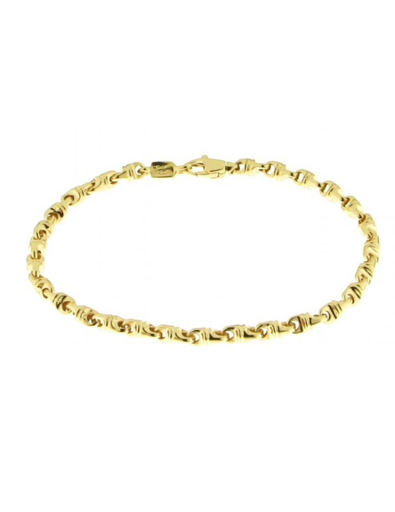 Chimento Bracelet - Tradition Gold Accents in 18K Yellow Gold - 19 cm - 0