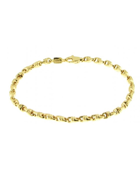 Chimento Bracelet - Tradition Gold Accents in 18K Yellow Gold - 19 cm - 0