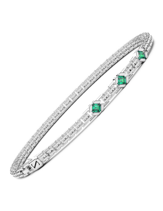 Bracciale Zancan - Argento 925% - Spinelli Verdi Quadrati - ESB313VE