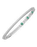 Bracciale Zancan - Argento 925% - Spinelli Verdi Quadrati - ESB313VE