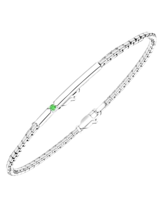Bracciale Zancan - Color - Argento 925% - Spinello Verde - ESB377VE