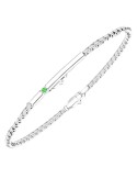 Bracciale Zancan - Color - Argento 925% - Spinello Verde - ESB377VE
