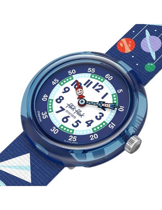 Flik Flak Clock - School Stuff - 32mm - Blue-School-Items-ZFBNP245