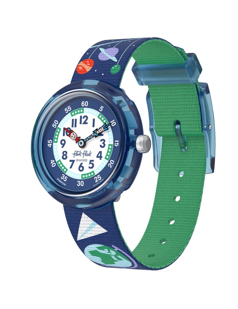 Flik Flak Clock - School Stuff - 32mm - Blue-School-Items-ZFBNP245