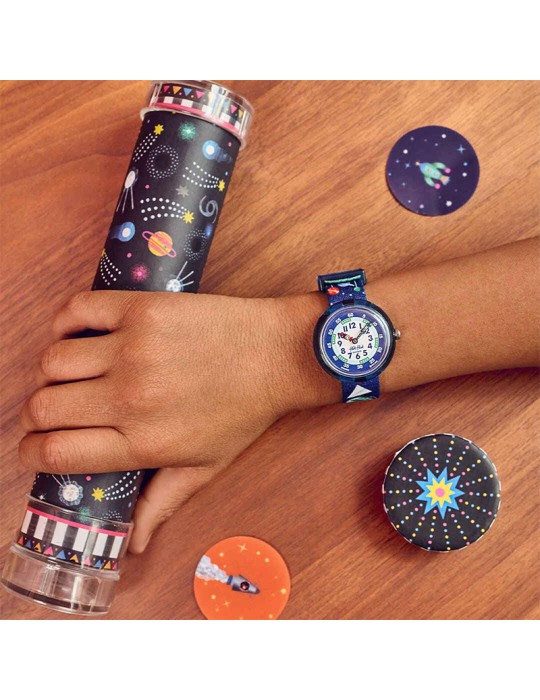 Flik Flak Clock - School Stuff - 32mm - Blue-School-Items-ZFBNP245