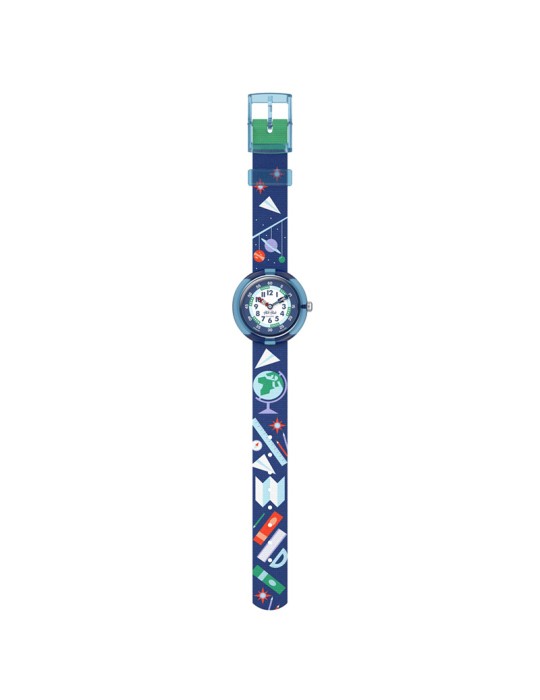 Flik Flak Clock - School Stuff - 32mm - Blue-School-Items-ZFBNP245