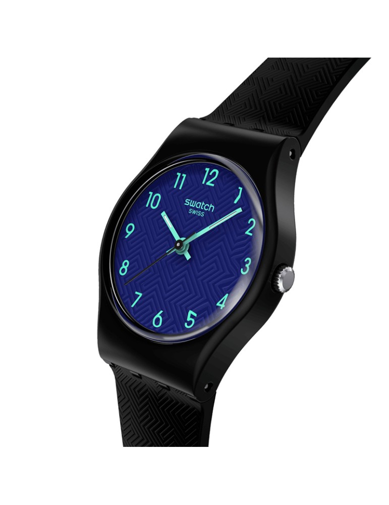 Orologio Swatch - Grace in Time - Solo Tempo - Nero - 25mm - Blu-LB188