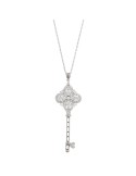 Collana Salvatore Plata - Rodiato - Brillanti-Chiave Pendente-112C0120