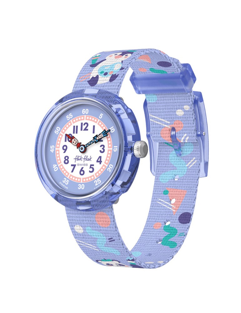 Orologio Da Parete Per Bambini TFA Dostmann - Motivi Animali, Silenzioso, Azzurro, Per Cameretta