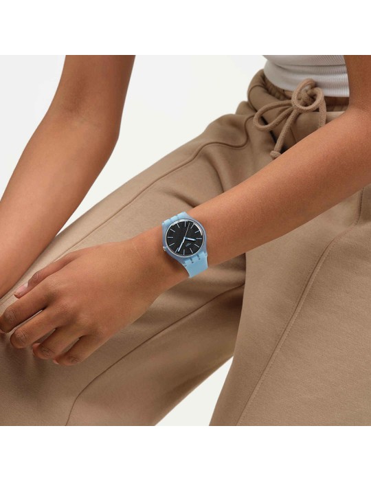 Orologio Swatch - Blue Moves - Solo Tempo - Blu - 41mm - Nero-SO29L101