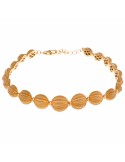 Salvatore Plata Bracelet-925% Silver Golden-Diamond Balls-112P0139