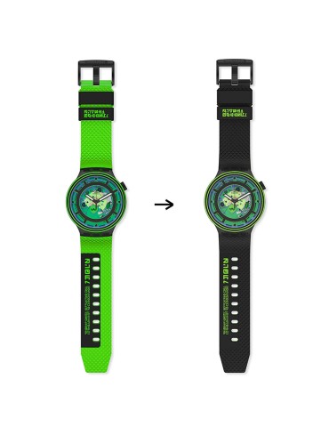 Swatch Watch - Come in Peace! - Black - 47mm - Green - SB01B125 2
