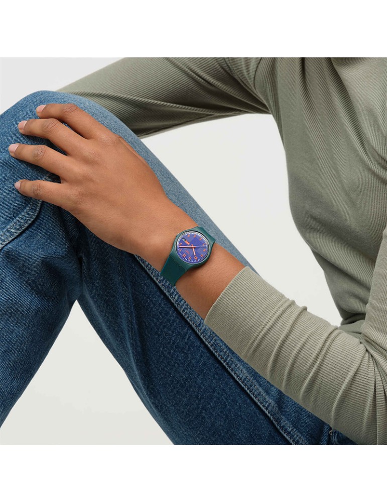 Orologio Swatch - Pattern Formation - Verde - 34mm - Viola - SO28N706
