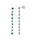 Orecchini Salvatore Plata - Argento 925%-Cubic Zirconia Verdi-136A0671