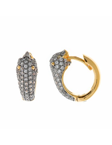 Orecchini Salvatore Plata -Argento 925% Dorato-Cubic Zirconia-151A0114