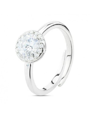 Boccadamo Ring - Sophie - Adjustable - Central White Crystal - AN483W