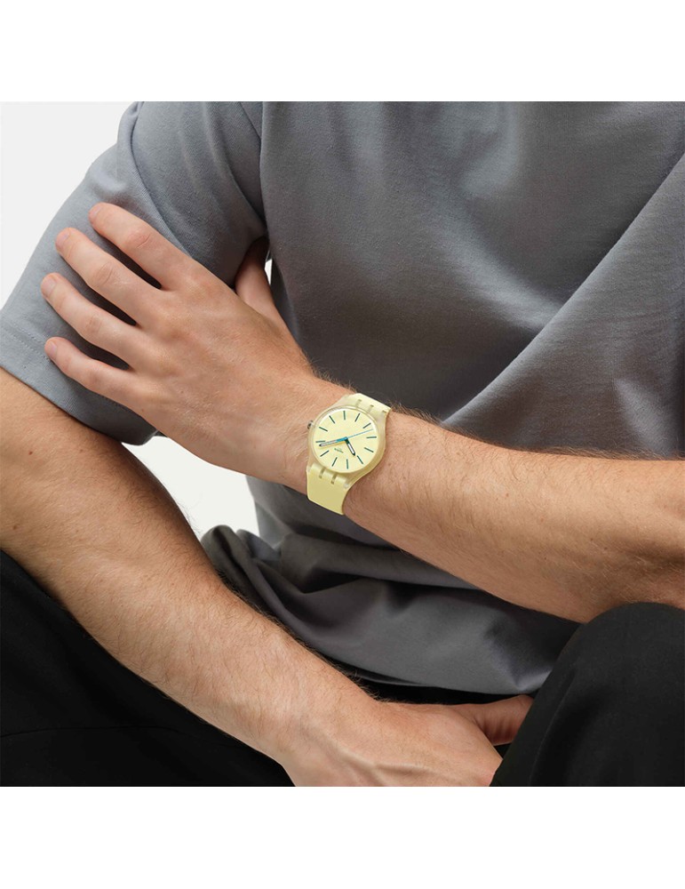 Swatch Watch - Citrus Tilt - Time Only - 41mm - Yellow - SO29J102