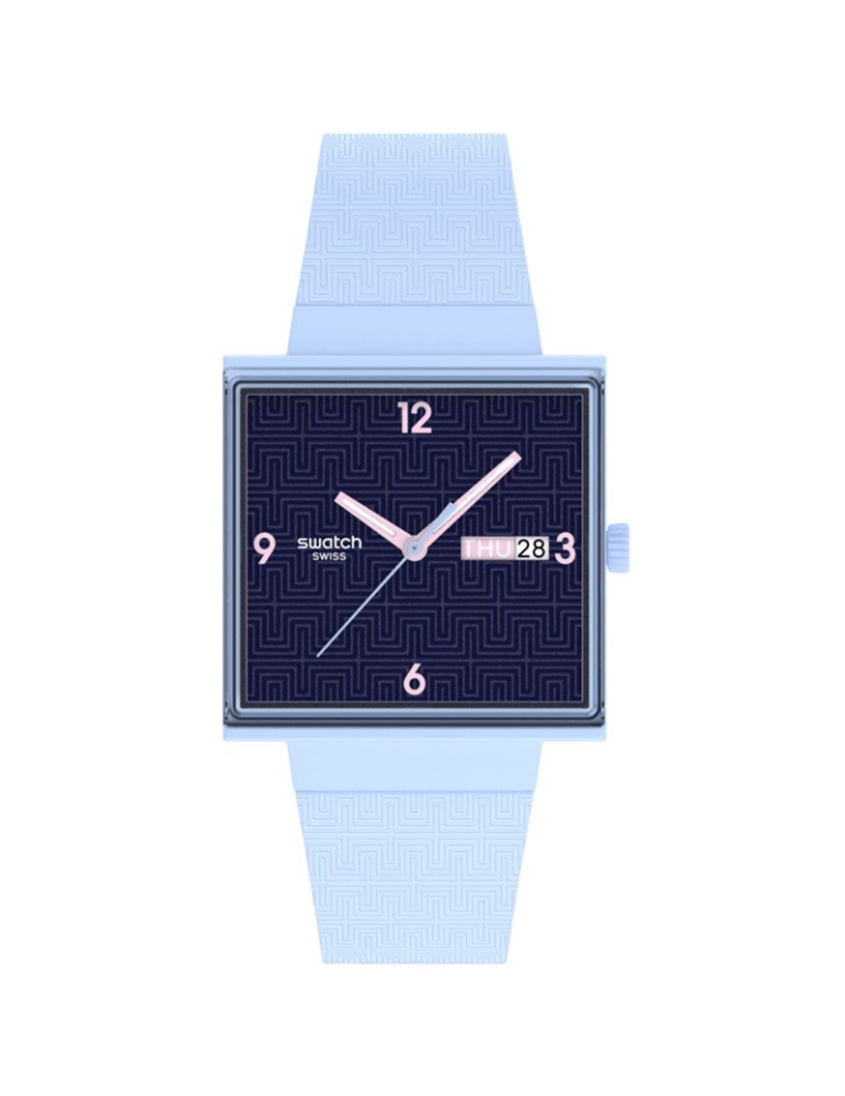 Swatch Watch - Bright Angle - Light Blue - 42mm - Dark Blue - SO34L701