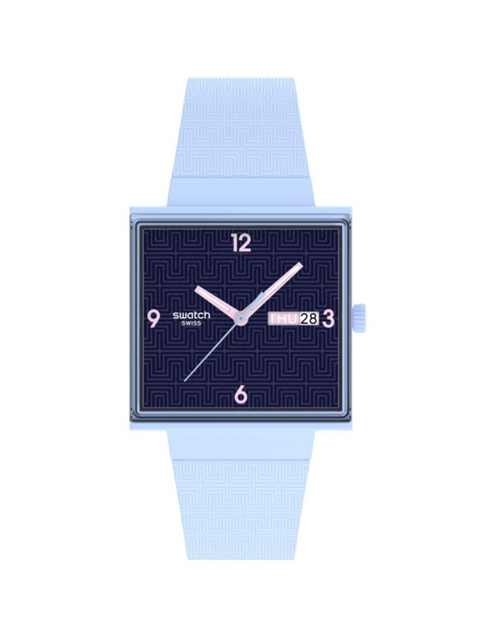 Orologio Swatch - Bright Angle - Azzurro - 42mm - Blu Scuro - SO34L701