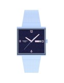 Swatch Watch - Bright Angle - Light Blue - 42mm - Dark Blue - SO34L701