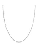 Zancan Necklace - 925% Silver - Knurled Pattern - 50 cm - ESC093