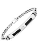 Bracciale Zancan - Spinelli Neri - Fibra di Carbonio - EHB266