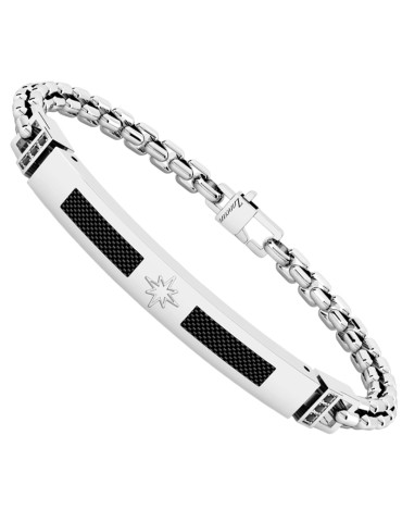Zancan Bracelet - Black Spinels - Carbon Fiber - EHB266 2