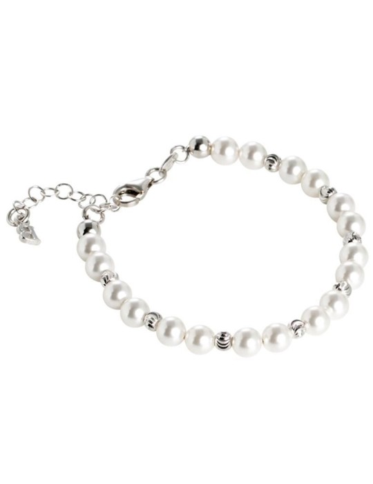 Boccadamo Bracelet - Pearls - 925% Silver - Swarovski Pearls - BR479