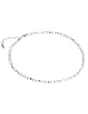 Boccadamo Necklace - 925% Silver - White Pearls - Diamond Spheres - GR651