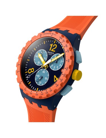 Swatch Watch - Camo Flash - Chronograph - Orange-42mm-Blue-SUSI400 2