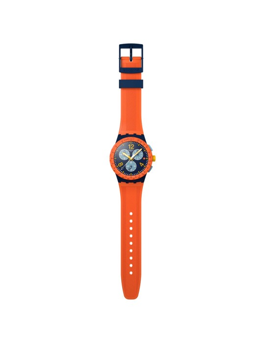 Swatch Watch - Camo Flash - Chronograph - Orange-42mm-Blue-SUSI400
