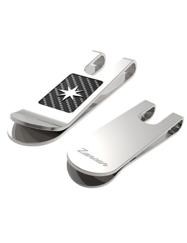 Zancan Money Clip - North Star - Carbon Detail - EHF036