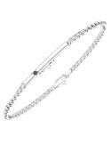 Bracciale Zancan - Insignia Color -Argento 925%-Spinello Nero-ESB377NE