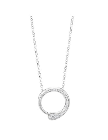Collana Boccadamo - Argento 925% - Pendente Contrariè - Zirconi-KGR036