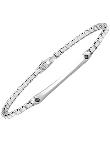 Bracciale Zancan - Insignia Color -Argento 925%-Spinelli Neri-ESB386NE
