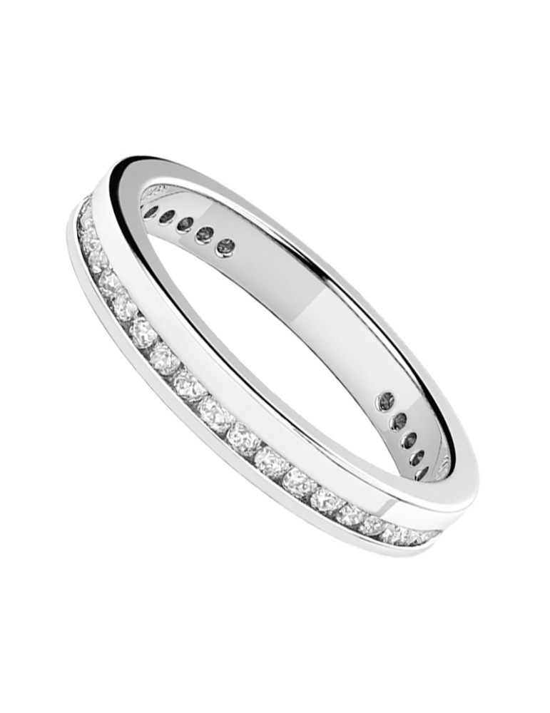 Zancan Ring - 925% Silver - White Spinels -EXA115BI-23