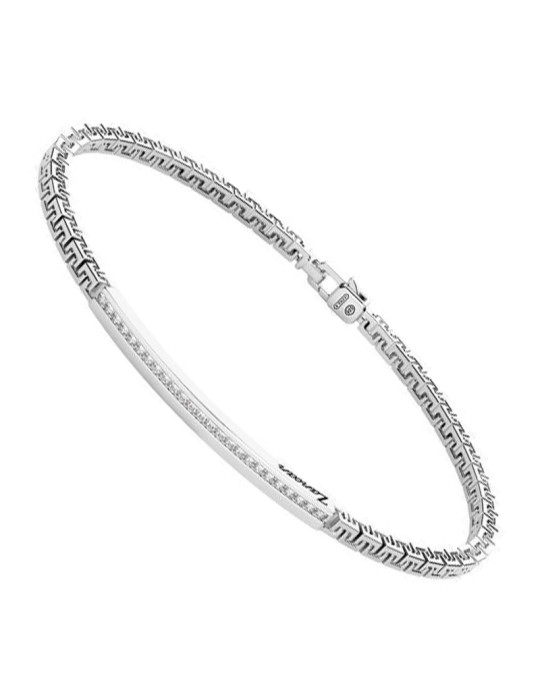 Bracciale Zancan - Maglia Greca - Spinelli Bianchi - EXB729BI