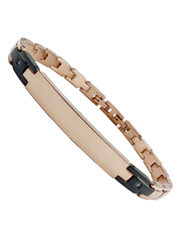 Bracciale Zancan - Rose Gold - Maglie Nere - Spinelli Bianchi - UHB074 2
